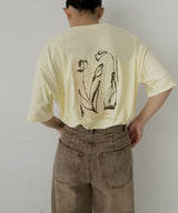 【hellam×pinmyself】フラワーアートTシャツ