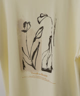 【hellam×pinmyself】フラワーアートTシャツ