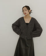 【12月上旬入荷】チョーカー付きニットカーディガン