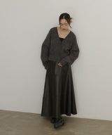 【12月上旬入荷】チョーカー付きニットカーディガン