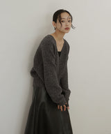 【12月上旬入荷】チョーカー付きニットカーディガン