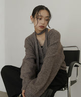 【12月上旬入荷】チョーカー付きニットカーディガン