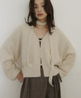 【12月上旬入荷】チョーカー付きニットカーディガン