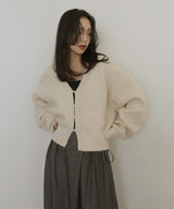 【12月上旬入荷】チョーカー付きニットカーディガン