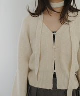 【12月上旬入荷】チョーカー付きニットカーディガン