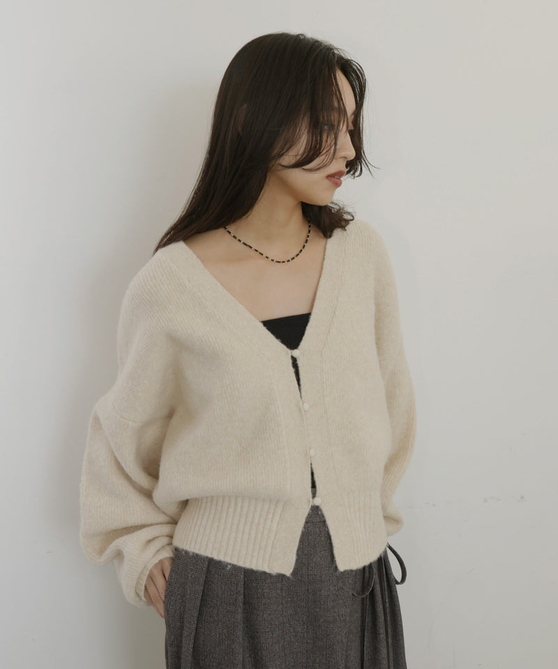 【12月上旬入荷】チョーカー付きニットカーディガン