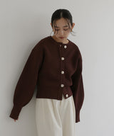 ニュアンスメタルボタンニットカーディガン