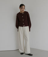 ニュアンスメタルボタンニットカーディガン