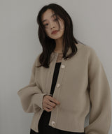 ニュアンスメタルボタンニットカーディガン