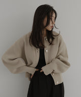 ニュアンスメタルボタンニットカーディガン