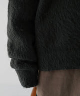 ヘンリーネックシャギーニット