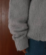 ヘンリーネックシャギーニット