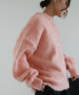 ヘンリーネックシャギーニット