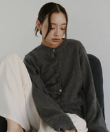 フロントギャザーニットカーディガン