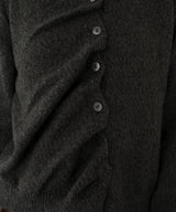 フロントギャザーニットカーディガン