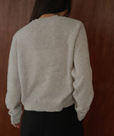 フロントギャザーニットカーディガン