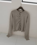 フロントギャザーニットカーディガン