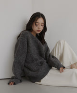 ジャガードニットプルオーバー