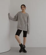 ジャガードニットプルオーバー