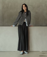 シャツ切り替えカーディガン