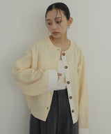 シャツ切り替えカーディガン