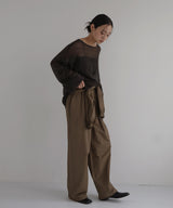 透かし編みルーズニット