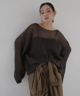 透かし編みルーズニット