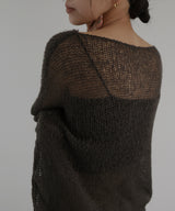 透かし編みルーズニット