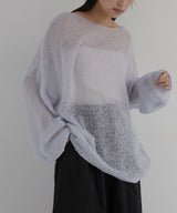 透かし編みルーズニット