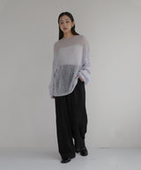 透かし編みルーズニット