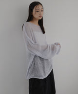 透かし編みルーズニット