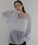 透かし編みルーズニット