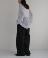 透かし編みルーズニット