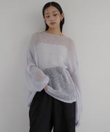 透かし編みルーズニット