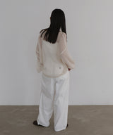 透かし編みルーズニット