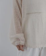 透かし編みルーズニット