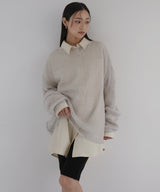 透かし編みルーズニット