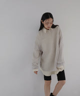 透かし編みルーズニット