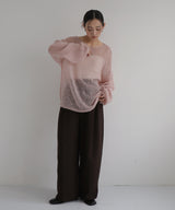 透かし編みルーズニット