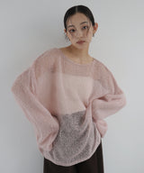 透かし編みルーズニット