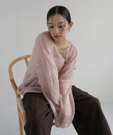 透かし編みルーズニット