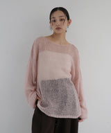 透かし編みルーズニット