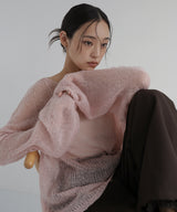 透かし編みルーズニット