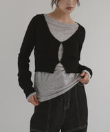 【12月中旬予約商品】ショートニットカーディガン