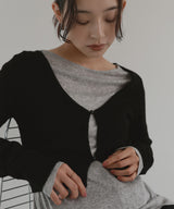 【12月中旬予約商品】ショートニットカーディガン