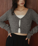 【12月中旬予約商品】ショートニットカーディガン