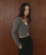 【12月中旬予約商品】ショートニットカーディガン
