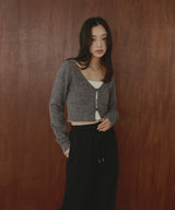 【12月中旬予約商品】ショートニットカーディガン