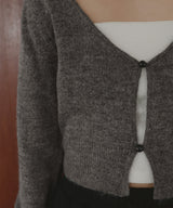 【12月中旬予約商品】ショートニットカーディガン