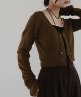 【12月中旬予約商品】ショートニットカーディガン